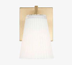 Wilbert Fluted Glass Single Sconce (7")