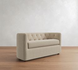 Ayden Tufted Barrel Arm Settee (53"&ndash;69")
