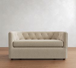 Ayden Tufted Barrel Arm Settee (53"&ndash;69")