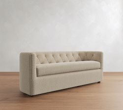 Ayden Tufted Barrel Arm Settee (53"&ndash;69")