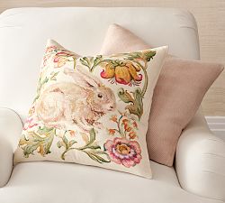 Bunny Printed Pillow Cover | Pottery Barn
