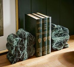Marble Shamrock Bookends - Set of 2