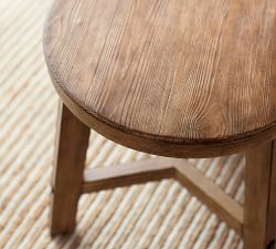 Rustic Farmhouse Round Side Table (23.5")