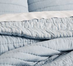 Ultra Soft Handcrafted TENCEL™ Cotton Reversible Quilt &amp; Shams