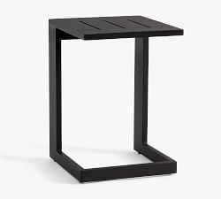 Malibu Metal Rectangular Outdoor C-Table (17")
