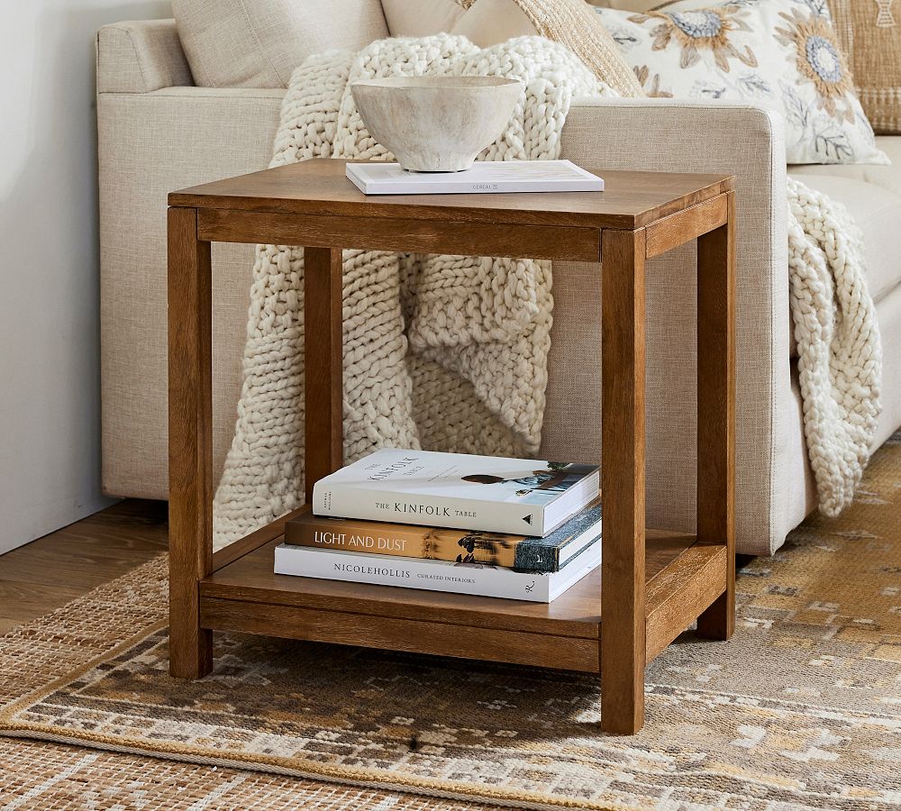 Nicasio Rectangular Side Table (16") by Pottery Barn