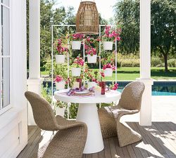 Pomona Concrete Round Outdoor Dining Table (36"-51")