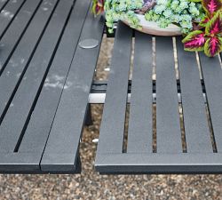 Indio Metal Round Extendable Outdoor Dining Table (48"-80")