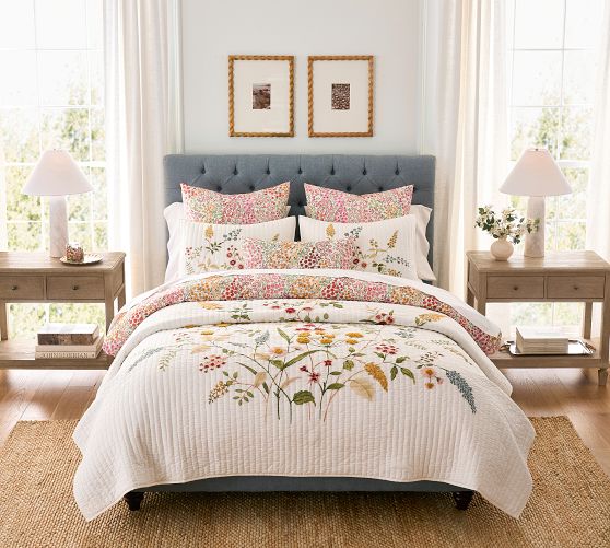 Chesterfield Tufted Upholstered Bed by Pottery Barn