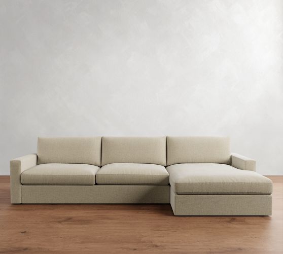 Westwood Square Arm Chaise Sectional (131"-149") by Pottery Barn