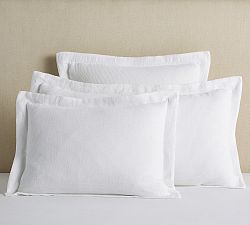 European Flax Linen Waffle Sham