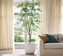 Faux Potted Gypsophilia Tree