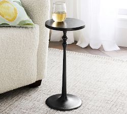 Round Metal Drink Table (9.5")