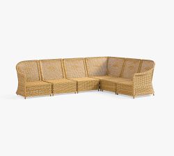 Westport Wicker 6-Piece Outdoor Sectional (121")