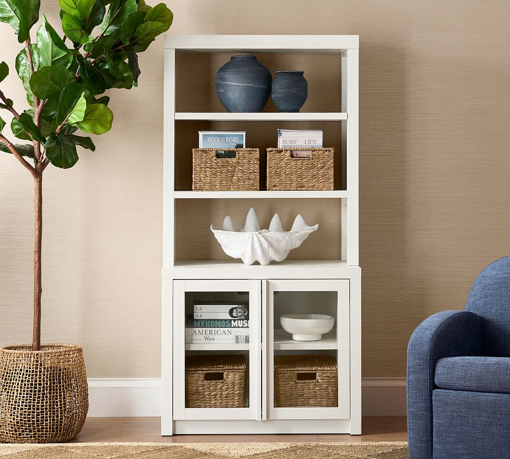 Dillon Glass Cabinet Bookcase (36") by Pottery Barn
