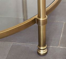 Everson Demilune Glass Console Table (42")