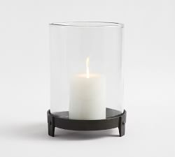 Luca Bronze Hurricane Candle Holder