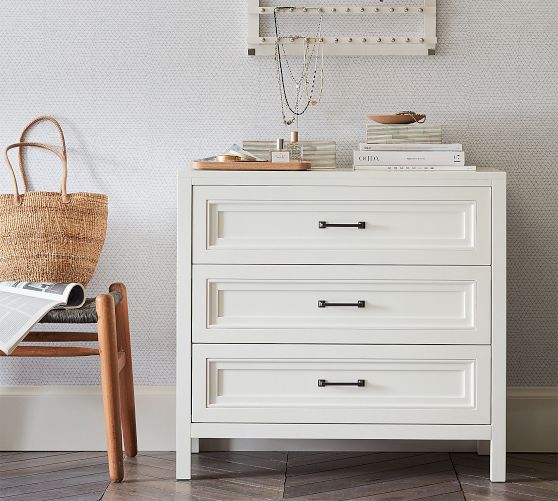 white 3 dresser drawer dadada Austin 3-Drawer With deep drawers and anti JVNOXK Modern White 3-Drawer Storage