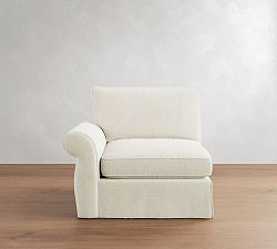 Build Your Own Pearce Roll Arm Deep Seat Slipcovered Sectional