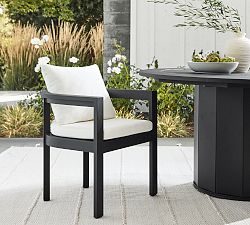 Malibu Metal Curved Outdoor Dining Chair