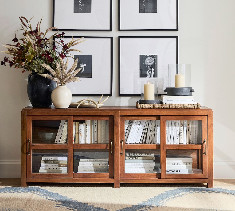 Menlo Reclaimed Teak Console Table (73") by Pottery Barn