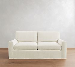 Pearce Square Arm Deep Seat Slipcovered Sofa (66"&ndash;112")