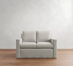 Cameron Modern Square Arm Slipcovered Sofa (61"&ndash;96")