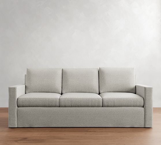 Cameron Modern Square Arm Slipcovered Sofa (61"-96") by Pottery Barn