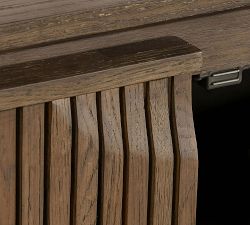 Reeded Reclaimed Wood Cabinet (50" - 82")