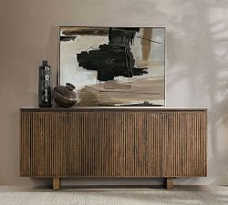 Reeded Reclaimed Wood Cabinet (50" - 82")