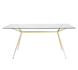Avery Glass Dining Table (60"-66")