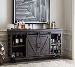 Parrish Bar Cabinet - Charcoal (62")