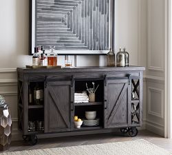 Parrish Bar Cabinet - Charcoal (62")