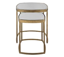 Clara Square Glass Nesting Tables