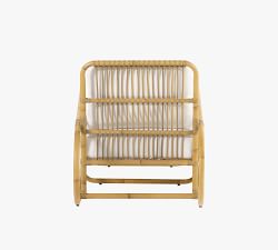 Elm Faux Rattan Single Outdoor Chaise Lounge