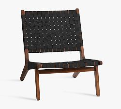 Open Box: Abbott Acacia Woven Outdoor Lounge Chair - Brown