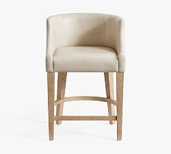 Varni Leather Stool