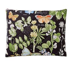 Open Box: Poppy Organic Cotton Comforter Shams, Standard, Set of 2 - Black Multi