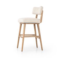 Pardy Upholstered Swivel Stool