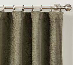 Open Box: Cozy Cloud Light Filtering Curtain, 100"W x 96"L - Loden