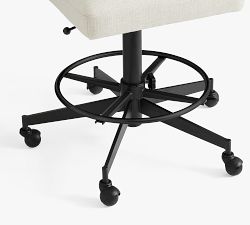 Layton Upholstered Swivel Drafting Chair
