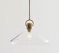 Open Box: Beacon Recycled Glass Pendant (18") - Vintage Brass