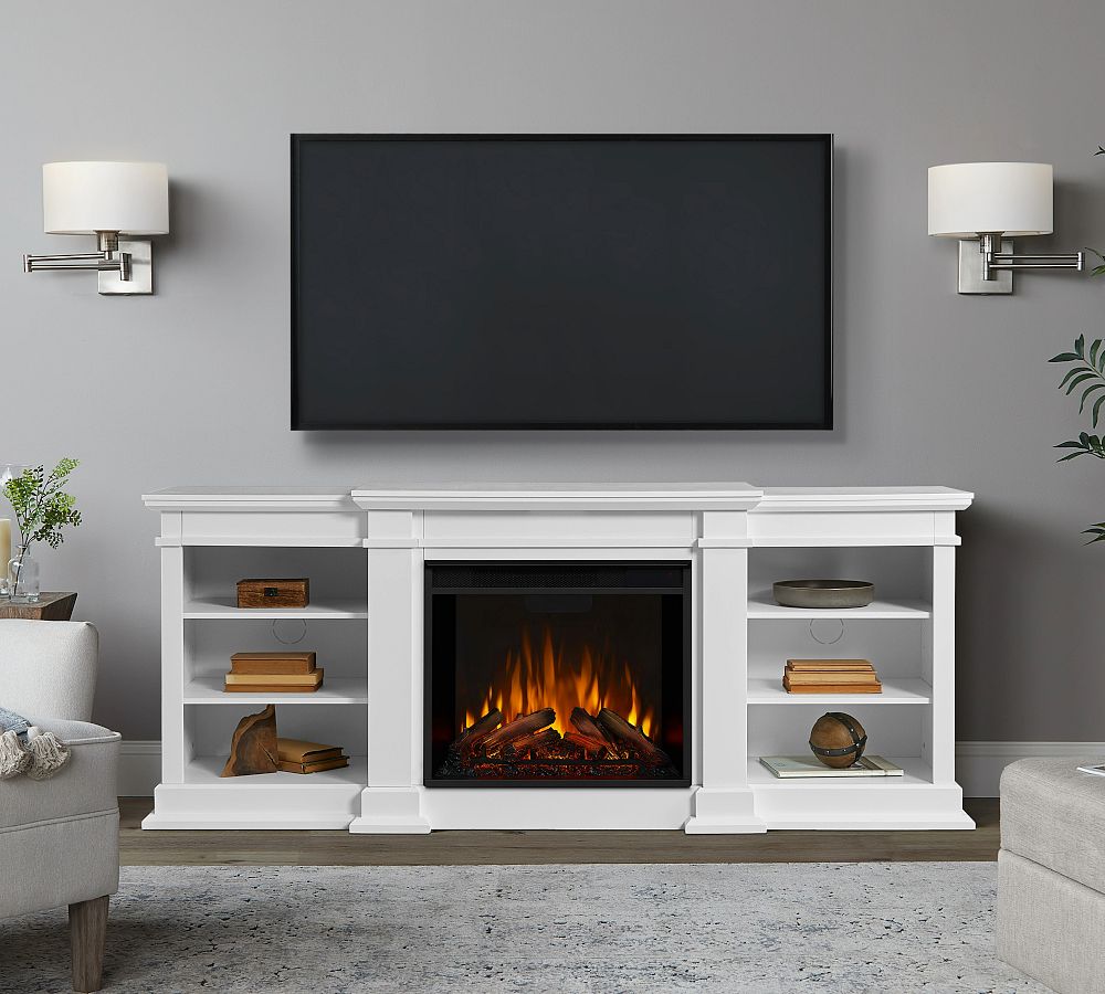 Reedley Electric Fireplace Media Cabinet (72") by Pottery Barn