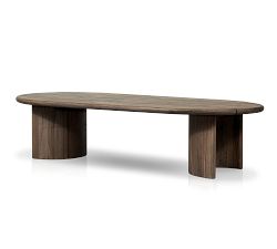 Paulina Teak Oval Outdoor Coffee Table (70")