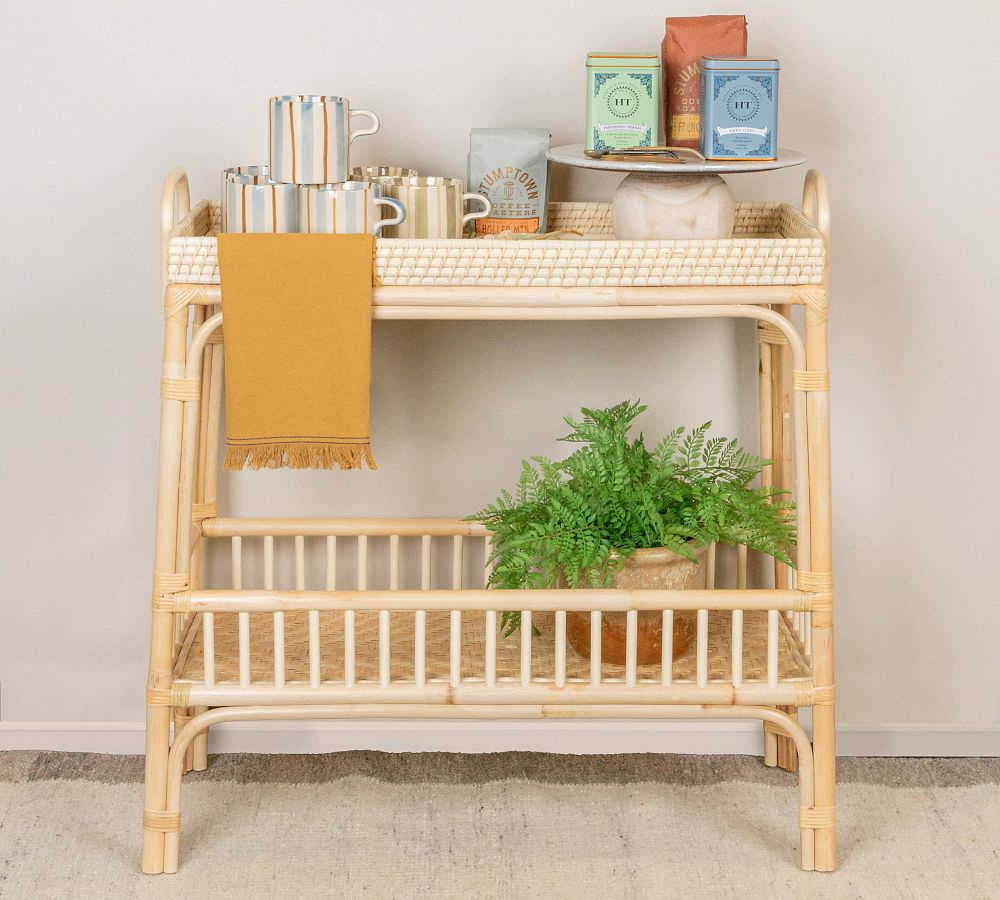Peni Rattan & Bamboo Console Table (33") by Pottery Barn