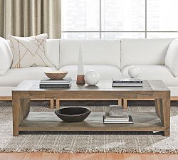 Travis Rectangular Reclaimed Wood Coffee Table (60")