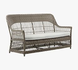 Dawn Alu-Rattan Outdoor Sofa (71")