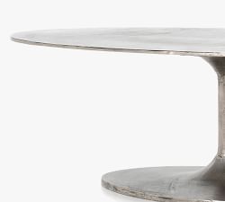 Collier Metal Oval Coffee Table (55")