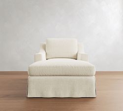 York Slope Arm Slipcovered Chaise