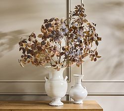 Faux Oversized Chocolate Leaf Branch